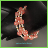 Pink Jelly Bead Bracelet