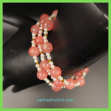 Pink Jelly Bead Bracelet