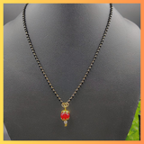 Red Bead Single Lined Mangalsutra