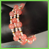 Pink Jelly Bead Bracelet