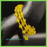 Yellow Crystal Bead Bracelet