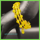 Yellow Crystal Bead Bracelet
