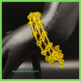 Yellow Crystal Bead Bracelet