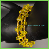 Yellow Crystal Bead Bracelet
