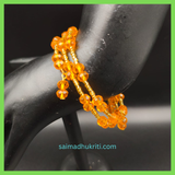 Orange Glass Bead Bracelet