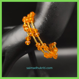 Orange Glass Bead Bracelet
