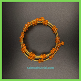 Orange Glass Bead Bracelet