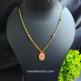 Tulip Pendent Chain Pink