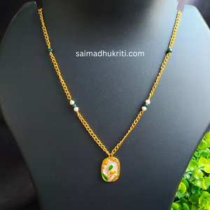 Tulip Pendent Chain Baby Pink