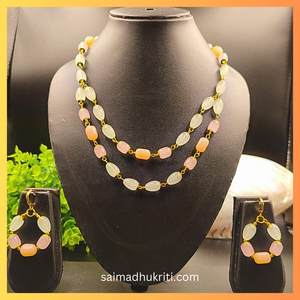 Multicolour Double Layered Beaded Necklace