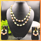 Multicolour Double Layered Beaded Necklace