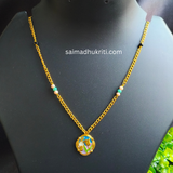 Tulip Pendent Chain Blue & Violet
