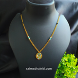Tulip Pendent Chain Blue & Violet