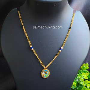Tulip Pendent Chain Blue