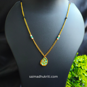Tulip Pendent Chain Green