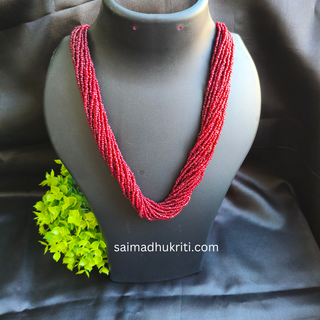 Sead bead Maroon Necklace