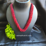 Sead bead Maroon Necklace