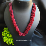 Sead bead Maroon Necklace