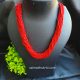 Sead bead Red Necklace