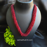 Sead bead Maroon Necklace
