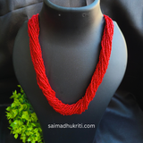 Sead bead Red Necklace