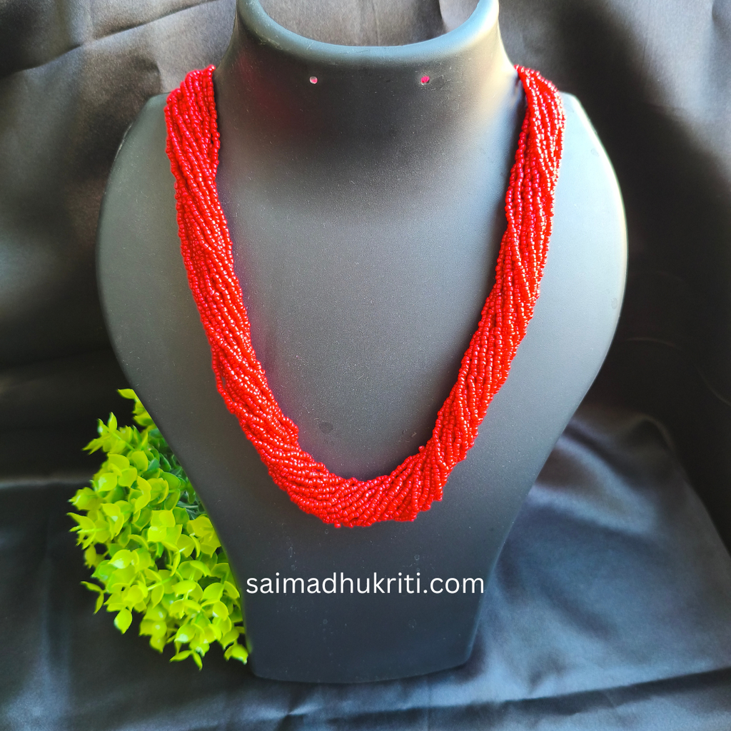 Sead bead Red Necklace