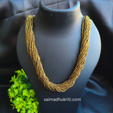 Sead Bead Golden Necklace
