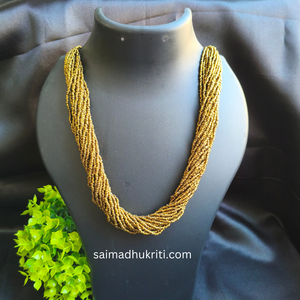Sead Bead Golden Necklace