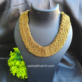 Sead Bead Golden Baided Necklace