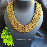 Sead Bead Golden Baided Necklace