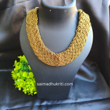 Sead Bead Golden Baided Necklace