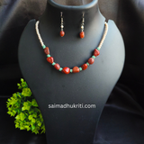 Red Stone Necklace set