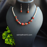 Red Stone Necklace set