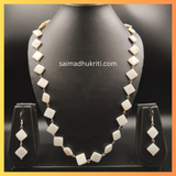 Diamond Shaped Shell Pearl Necklace