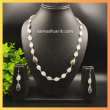 Shell Pearl Necklace (Drop Shaped)