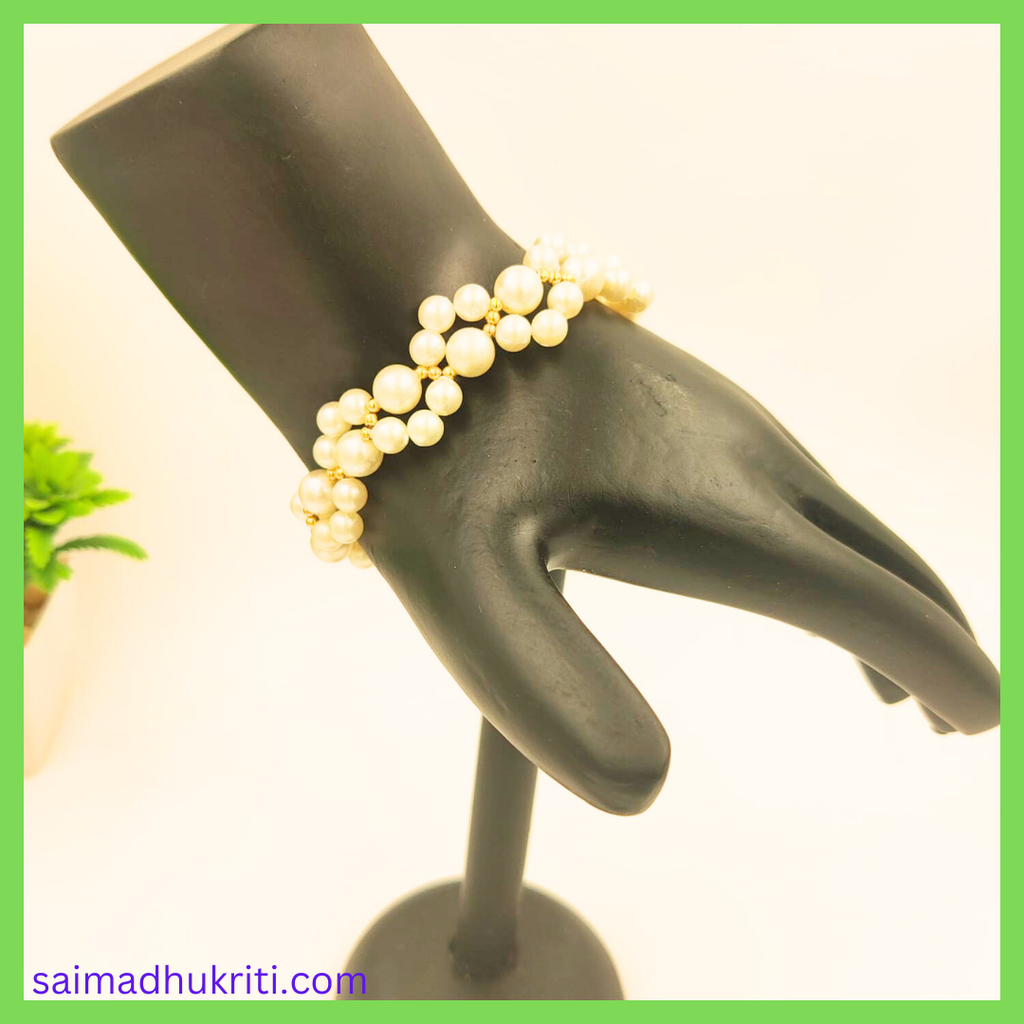 Pearl Zig Zag Bracelet