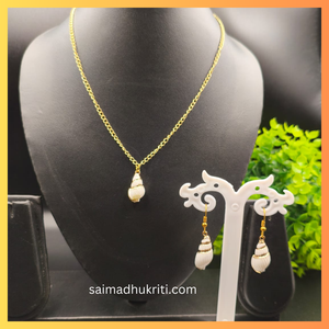 Golden Shell Necklace Set