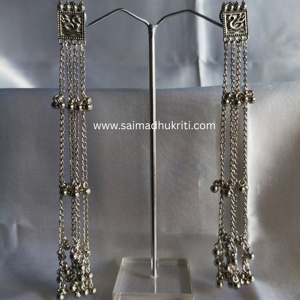 Kashmiri Oxidised Jhumka Design #3