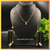 Scarf White Necklace