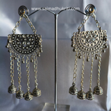 Kashmiri Oxidised Jhumka Design #2