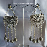 Kashmiri Oxidised Jhumka Design #2