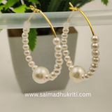 Big Pearl Hoops