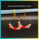 Red and Pink Glass Bead Bali
