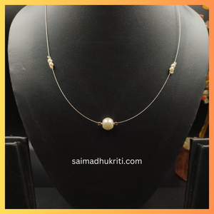 Single Pearl Invisible Necklace