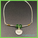 Shell Pearl White Silver Bracelet