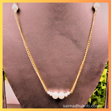 Chain with pearl Big Small pendent