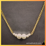 Chain with pearl Big Small pendent