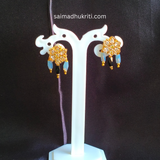 Black & Grey Four Layered Beaded Necklace Set