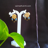 Black & Grey Four Layered Beaded Necklace Set