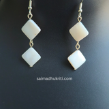 Diamond Shaped Shell Pearl Necklace